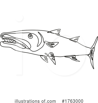 Barracuda Clipart #1763000 by patrimonio