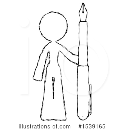 Royalty-Free (RF) Sketch Design Mascot Clipart Illustration by Leo Blanchette - Stock Sample #1539165