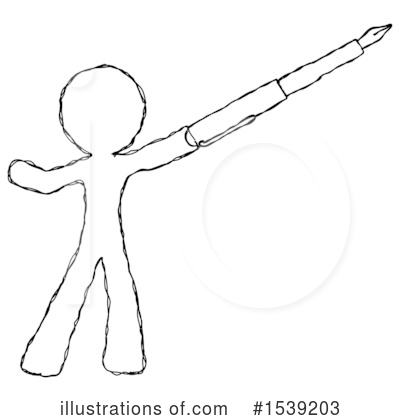 Royalty-Free (RF) Sketch Design Mascot Clipart Illustration by Leo Blanchette - Stock Sample #1539203