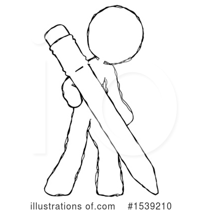 Royalty-Free (RF) Sketch Design Mascot Clipart Illustration by Leo Blanchette - Stock Sample #1539210