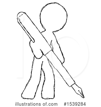 Royalty-Free (RF) Sketch Design Mascot Clipart Illustration by Leo Blanchette - Stock Sample #1539284