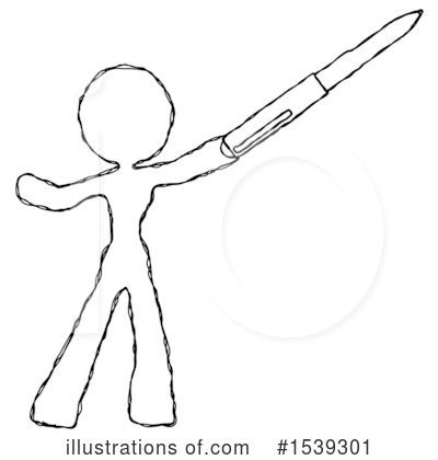 Royalty-Free (RF) Sketch Design Mascot Clipart Illustration by Leo Blanchette - Stock Sample #1539301