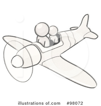 Airplane Clipart #98072 by Leo Blanchette