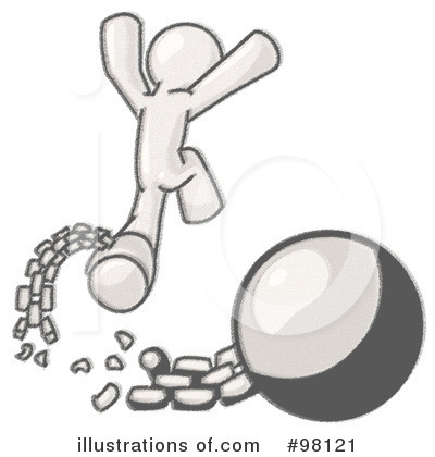 Prisoner Clipart #98121 by Leo Blanchette