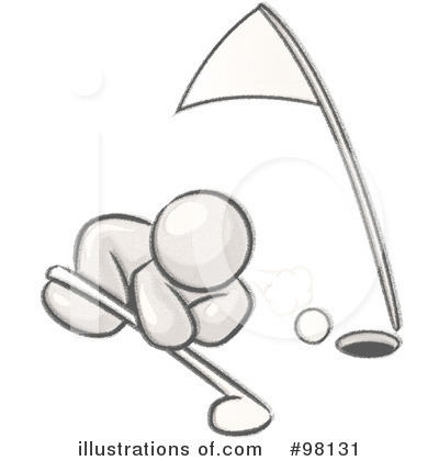 Golfing Clipart #98131 by Leo Blanchette