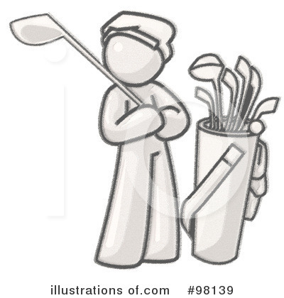 Golfing Clipart #98139 by Leo Blanchette