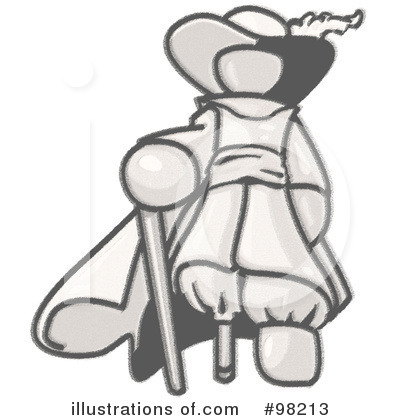 Royalty-Free (RF) Sketched Design Mascot Clipart Illustration by Leo Blanchette - Stock Sample #98213