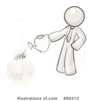 Watering Clipart #98312 by Leo Blanchette