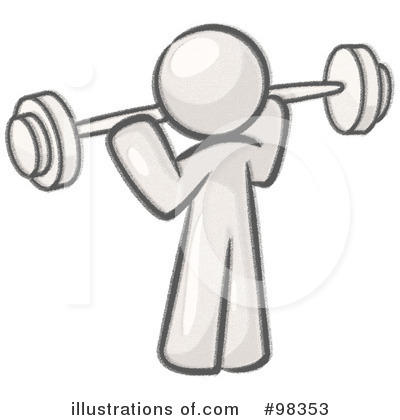 Barbell Clipart #98353 by Leo Blanchette