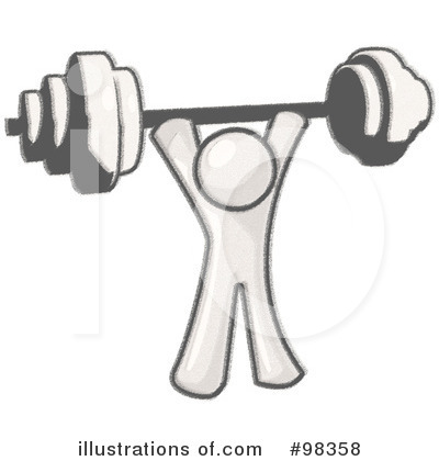 Bodybuilder Clipart #98358 by Leo Blanchette