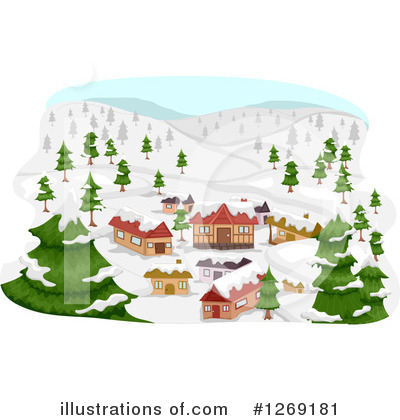 Ski Village Clipart #1269181 by BNP Design Studio