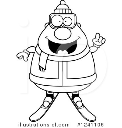 Royalty-Free (RF) Skier Clipart Illustration by Cory Thoman - Stock Sample #1241106