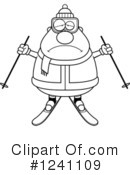 Skier Clipart #1241109 by Cory Thoman