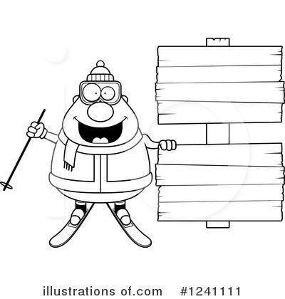 Royalty-Free (RF) Skier Clipart Illustration by Cory Thoman - Stock Sample #1241111