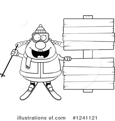 Royalty-Free (RF) Skier Clipart Illustration by Cory Thoman - Stock Sample #1241121
