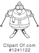 Skier Clipart #1241122 by Cory Thoman