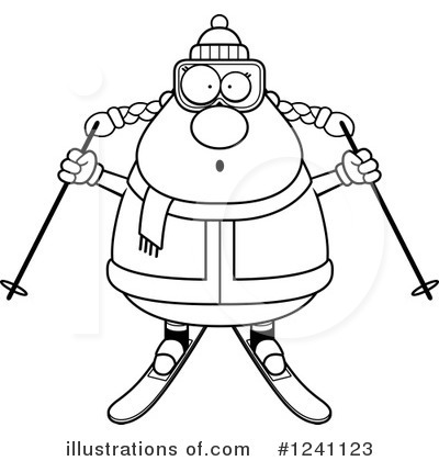 Skier Clipart #1241123 by Cory Thoman