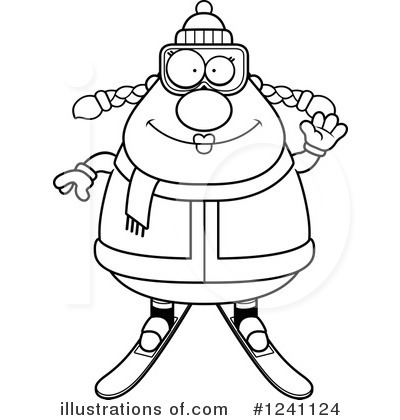 Royalty-Free (RF) Skier Clipart Illustration by Cory Thoman - Stock Sample #1241124