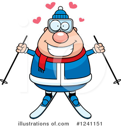 Skier Clipart #1241151 by Cory Thoman
