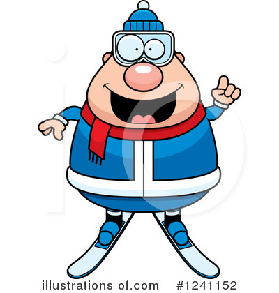 Royalty-Free (RF) Skier Clipart Illustration by Cory Thoman - Stock Sample #1241152