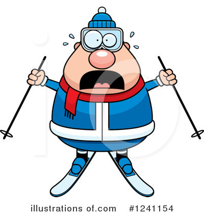 Royalty-Free (RF) Skier Clipart Illustration by Cory Thoman - Stock Sample #1241154