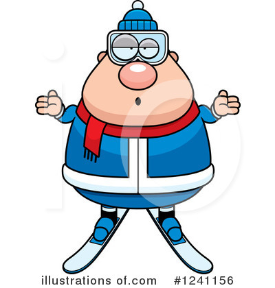 Royalty-Free (RF) Skier Clipart Illustration by Cory Thoman - Stock Sample #1241156