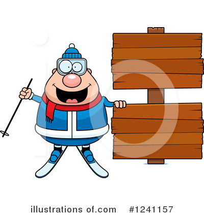 Royalty-Free (RF) Skier Clipart Illustration by Cory Thoman - Stock Sample #1241157