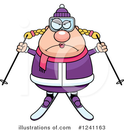 Royalty-Free (RF) Skier Clipart Illustration by Cory Thoman - Stock Sample #1241163