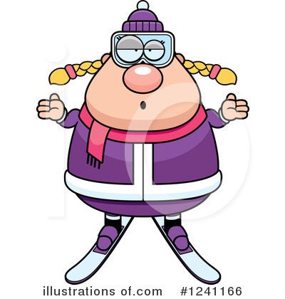 Royalty-Free (RF) Skier Clipart Illustration by Cory Thoman - Stock Sample #1241166