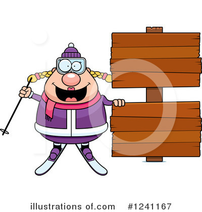 Skier Clipart #1241167 by Cory Thoman
