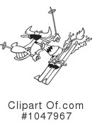 Skiing Clipart #1047967 by toonaday