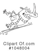 Skiing Clipart #1048004 by toonaday