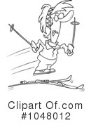 Skiing Clipart #1048012 by toonaday