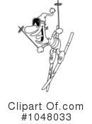 Skiing Clipart #1048033 by toonaday