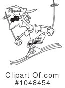 Skiing Clipart #1048454 by toonaday