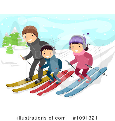 Skiing Clipart #1091321 by BNP Design Studio