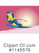 Skiing Clipart #1145576 by patrimonio