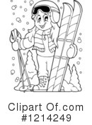 Skiing Clipart #1214249 by visekart