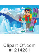 Skiing Clipart #1214281 by visekart