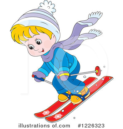 Royalty-Free (RF) Skiing Clipart Illustration by Alex Bannykh - Stock Sample #1226323