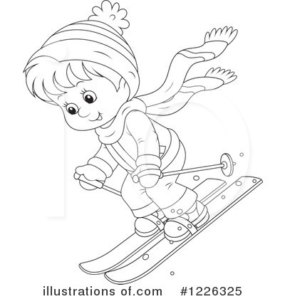 Royalty-Free (RF) Skiing Clipart Illustration by Alex Bannykh - Stock Sample #1226325
