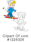 Skiing Clipart #1226326 by Alex Bannykh