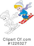 Skiing Clipart #1226327 by Alex Bannykh