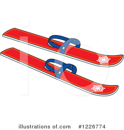 Royalty-Free (RF) Skiing Clipart Illustration by Alex Bannykh - Stock Sample #1226774