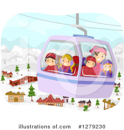Skiing Clipart #1279230 by BNP Design Studio