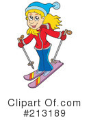 Skiing Clipart #213189 by visekart