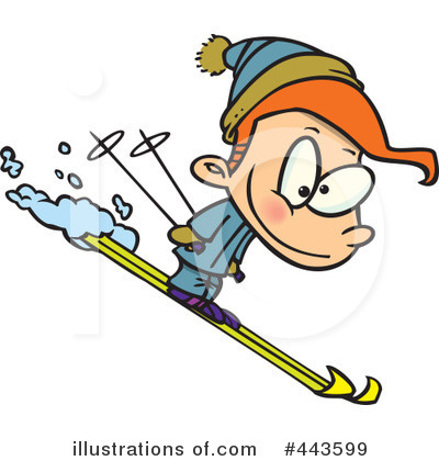 Royalty-Free (RF) Skiing Clipart Illustration by toonaday - Stock Sample #443599