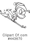 Skiing Clipart #443670 by toonaday