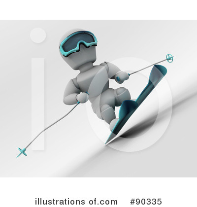 Royalty-Free (RF) Skiing Clipart Illustration by KJ Pargeter - Stock Sample #90335