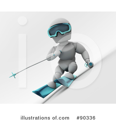 Royalty-Free (RF) Skiing Clipart Illustration by KJ Pargeter - Stock Sample #90336